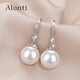 Yalundi 999 sterling silver women's pearl earrings earrings 2025 new hot style high-end women's genuine pure silver earrings