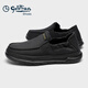 Goldlion men's shoes 25 new winter style plus velvet, warm, fashionable and comfortable slip-on casual shoes G553510123AAL black 41