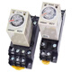 Omron time relay-C power-on delay H3Y-4-C DC24V/12V AC220V/ H3Y-2 AC AC220V with base 0-1S seconds