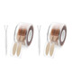Double eyelid patch, wide type, beautiful eye patch, natural invisible tool, lace mesh roll, narrow, portable and easy to carry, pointed tip + wide type, 2 rolls in total