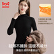 Catman Goose Down Cashmere Silk Half Turtle Collar Women's Bottoming Shirt Women's Autumn and Winter Inside with Velvet Thickened Warm Top
