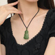 Zhou Taisheng New Year's gift Hotan Jade Buddha pendant for men and women Tathagata necklace peace couple pendant for boyfriend and girlfriend
