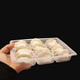 Haofanjie disposable dumpling box dumpling freezing box compartment freezing special wonton packaging quick-frozen storage box wonton box 20 compartments packaging box 10 sets 1 layer
