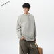 Yuexiang American Henry Collar Sweater Men's Autumn New Fashion Brand Large Size Loose Knitwear Casual Warm Inner Top Men Light Gray M