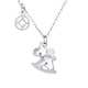 Jin Zhifu will make money soon, platinum necklace pendant for women PT950 platinum clavicle chain for wife and girlfriend as a Valentine's Day gift, about 4.85 grams (refund for more)