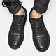 Aibotron DQG ECCO men's toe-layer cowhide spring and autumn genuine leather business casual shoes fashionable lightweight outdoor sports shoes 5515 black 42