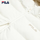 FILA Official RGB Down Women's Down Jacket 2025 Winter Far Infrared Heating Bread Jacket Hooded Warm Jacket