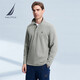 NAUTICA shopping mall same style men's autumn and winter soft and warm casual long-sleeved POLO shirt for men KC3414