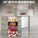 HYUNDAI Korean modern refrigerator large capacity first-class energy efficiency French white four-door cross-door multi-door ultra-thin micro-embedded energy-saving frequency conversion and power-saving 301 liters French white first-class fixed frequency 53 cm ultra-thin embedded