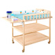 Baby bangbang solid wood diaper table, baby care table, newborn massage and bathing table, multi-functional baby changing table, double-layer diaper table (solid wood partition) + storage box + cotton pad (color remarks)