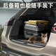 Outdoor cat outing box, foldable portable suitcase, large capacity trolley box, pet cat flight box, off-white, extremely breathable, 75CM extra long trolley