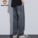 Paul Frank jeans men's autumn American straight pants men's trendy brand loose casual pants men's trousers blue 32