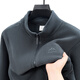 Romon outdoor fleece jacket for men 2025 autumn and winter polar fleece double-sided plus velvet liner stand collar jacket for men medium gray 2XL