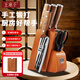 Wang Mazi kitchen knife full set hand-forged kitchen knife set three-piece kitchen knife set household bone chopping knife multi-purpose knife 25 years new forged kitchen knife set free sandalwood cutting board
