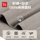 Red bean Xinjiang cotton autumn and winter square collar men's shirt middle-aged and elderly business home slim casual shirt warm dad wear PC2423 gray 52 (180/96A)