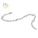 Chow Sang Sang Platinum Heart Shadow Series Heart Shape Platinum Bracelet Women 90420B Price 19cm 5.45g