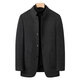 GOLDLION G+ Goldlion autumn and winter tunic suit for men with Chinese style wool casual suit for men with Chinese stand collar thickened woolen outer black M 170 recommended 95-125 Jin Jin is equal to 0.5 kg