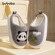 Pig Daddy Children's Cotton Slippers Boys Autumn and Winter 2025 New Home Indoor Non-Slip Girls Baby Cartoon Slippers Powder 24