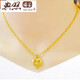 Classic old phoenix gold color 999 fine phoenix tail necklace thick flower blooming rich fashion trend frosted large flower pendant with fine water wave chain + lily flower same style