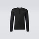 Dolce&Gabbana Men's Silk Henley Shirt P00984525 Black XS CN 170/88A