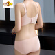 MIDNITE STAR quality breathable benmingnian bright red non-slip push-up bra women's side breast collection thin bra set Anzhiruosu pink set 70A 32A