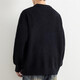 KAZUKI KURAISHI Kazuki Kuraishi Henry collar sweater men's 2025 autumn and winter sweater sweater high-end simple bottoming top floral gray XL