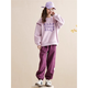 Girls Autumn Clothing Set 2025 New Fashionable and Western Style Medium and Large Children's Sweaters Sports Casual Pants Girls Spring and Autumn WX-267 Purple Spring and Autumn Style 150cm