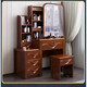 DeRUCCI HOME solid wood dresser and storage cabinet integrated bedroom modern Chinese style simple small apartment walnut dresser dresser 530# dresser (comes with stool) three colors available assembled wood