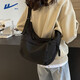 Pull back messenger bag for women students large capacity Korean style simple ins style versatile women's casual commuting dumpling bag shoulder bag