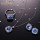 Felop Necklace Women's Tanzanite Sapphire Diamond 18K Gold Platinum Pendant Valentine's Day Birthday Gift for Girlfriend and Wife 1.7 Carat Tanzanite Necklace Brand Gift Box