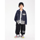 Burwilde international brand children's clothing boys' jacket 2025 new spring and autumn children's spliced denim jacket boys casual denim blue 120 cm