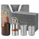 GEEGO pure titanium travel tea set portable quick cup teapot travel tea cup outdoor tea set gift box set gift box packaging teapot + tea cup * 4 + brown storage bag