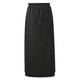 Sancai 2025 Winter New Style Skirt Elastic High Waist Straight Skirt Slit Long Skirt Simple Temperament Women Silent Gray S