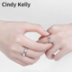 Cindy Kelly Exquisite and Light Luxury Couple Ring, High-end and Practical Heart-to-heart Ring for Wife, Wedding Anniversary Birthday Gift for Girls, Moissanite Diamond Ring with Adjustable Opening, Practical and High-end for Wife and Girlfriend