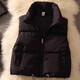 Pierre Cardin warm short down cotton vest new winter vest small all-match casual vest white M recommended 95-105Jin Jin equals 0.5 kg