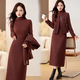 Chu Xin Dress Autumn and Winter 2025 New Women's Light Luxurious High-Quality Woolen Style Fashionable Three-piece Suit Skirt Ancora Red 2XL