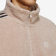 Adidas men's and women's casual sports polar fleece jacket HY2684 light brown 2XL
