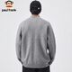Paul Frank sweater men's autumn and winter half turtleneck zipper sweater men's warm loose sweater jacket gray XL