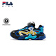 FILA斐乐儿童童鞋跑步鞋2025年冬季新款男女童小童儿童复古跑鞋 黑/斐乐白-BP 32