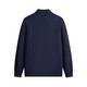 Navigare Italian small sailing pure wool half open collar cardigan 2025 autumn and winter new sweater men's sweater navy blue L