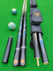 New Ares complete set of billiard cues, table cue split, Chinese style black eight-nine ball snooker pole, small head pole, American style Ares SM small head 10mm pole box set
