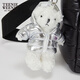 Teenie Weenie Bear Women's Bag 25 Autumn New Simple Fashion Cute and Playful Pendant Shoulder Bag Black FRE