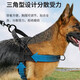 Dog Leash Large Dog Harness Vest Collar Horse Dog Golden Retriever German Shepherd Collar Dog Leash Tactical Harness Khaki (excluding rope) M size (chest 59-70cm recommended 25-40Jin Jin equals 0.5kg)
