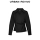 UR2025 new autumn women's temperament asymmetric pleated waist blouse shirt UWM250126