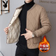 Playboy (PLAYBOY) Lined Cotton Jacket Men's Autumn and Winter Warm Cotton Jacket with Velvet for Junior and High School Uniforms Magic Inner Cotton Jacket Black XL 120-140Jin Jin is equal to 0.5 kg