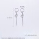 Lao Fengxiang platinum earrings gold tassel fish scale gourd earrings as a gift for your girlfriend as a gift platinum jewelry platinum about 4.57g