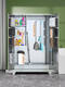 Pupan 304 stainless steel cleaning cabinet cleaning cabinet classroom workshop hygiene locker mop cabinet tools miscellaneous double door cleaning cabinet 900 width and height 304 14mm