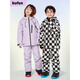 Kufeng Kufeng Children's Ski Wear Suit for Women and Men New Snow Jacket Single and Double Board Equipment Waterproof Jacket Aurora Purple Overalls Fast Shipping 125cm Height 115-130 Weight 20-30KG