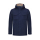 Navigare Italian small sailing hooded jacket men's autumn and winter thick quilted warm coat commuter workwear top men navy blue L/50