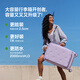 Bremen suitcase women's trolley case boarding suitcase men's password large capacity side opening third generation 24 inches purple
